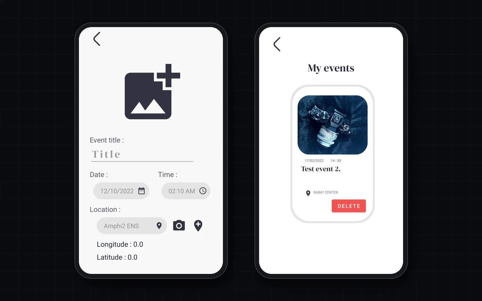 Create an event, manage your own